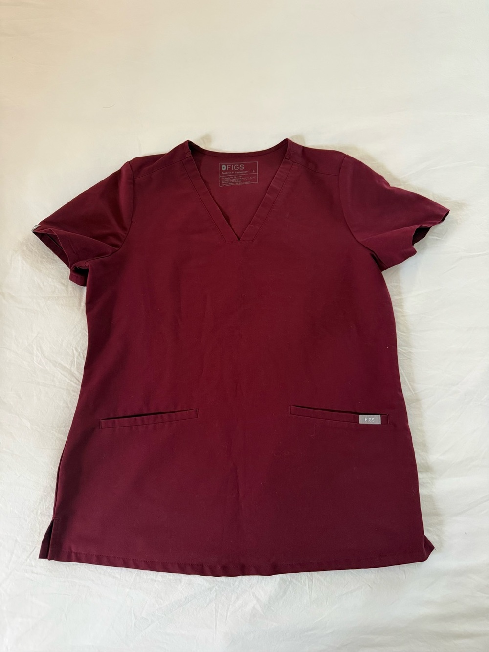 FIGS Burgundy Scrub Set - XS/Small - Picture 2 of 8
